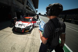 #25 - Sainteloc Racing - Audi R8 LMS Ultra - Daniel DESBRUERES (FRA) - Philippe GACHE (FRA), 05/07/2026 Le Mans Classic, Mathis JULLIA

