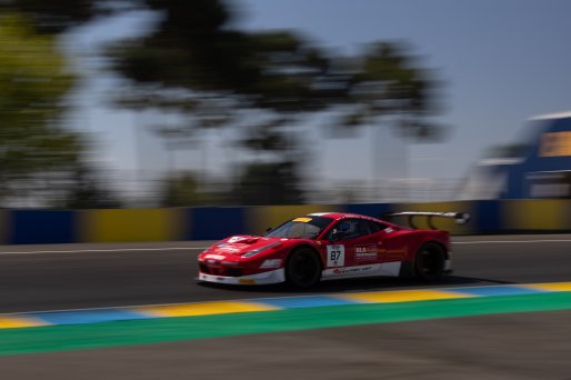 #87 - Storic and Race Cars - Ferrari 458 GT3 Evo - Jean-Luc BEAUBELIQUE (FRA) - Jim PLA (FRA), 03/07/2026 Le Mans Classic, Mathis JULLIA
 | SRO Motorsports Group